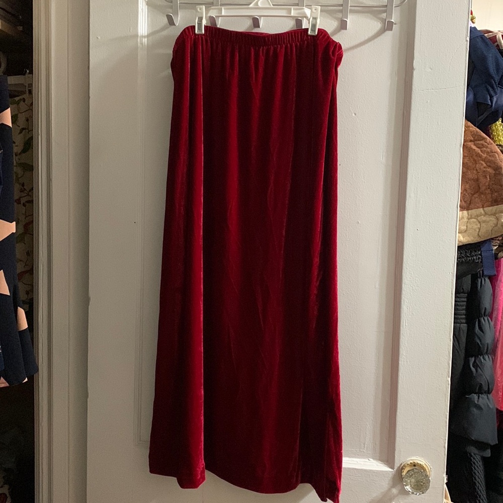 Red Velvet Skirt
